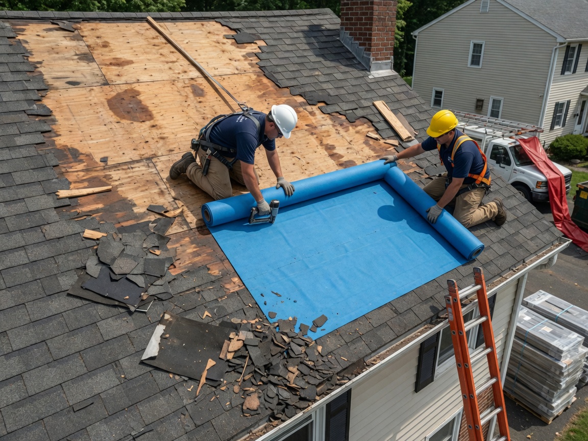Storm damage repair services